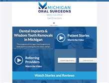 Tablet Screenshot of michiganoralsurgeons.com